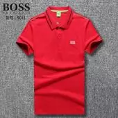 hugo boss polo  t-shirt homme ete b9011 button red